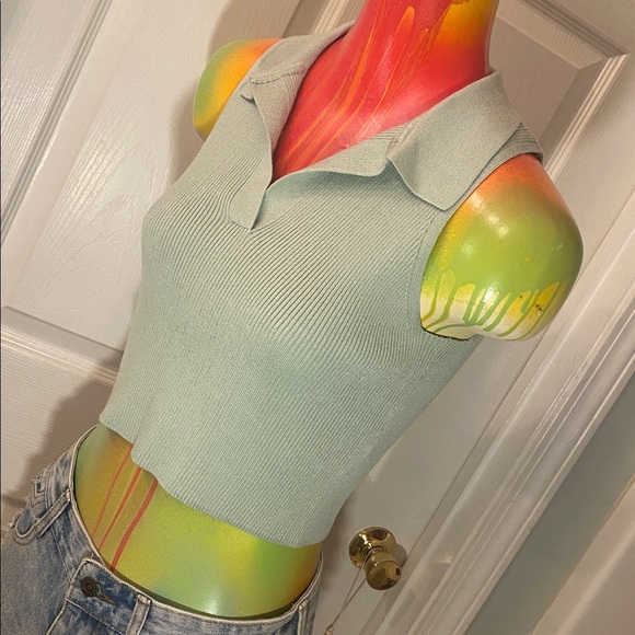 Sincerely Jules Mint Ribbed Knit - Picture 4 of 10